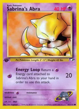 Sabrina's Abra 91 Gym Heroes