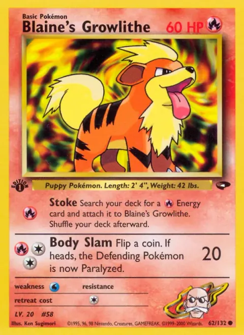 Blaine's Growlithe 62/132