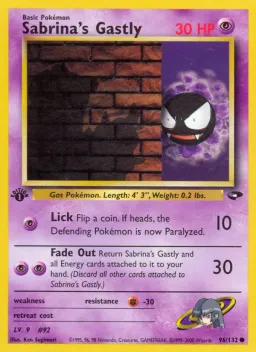 Sabrina's Gastly 96 Gym Challenge
