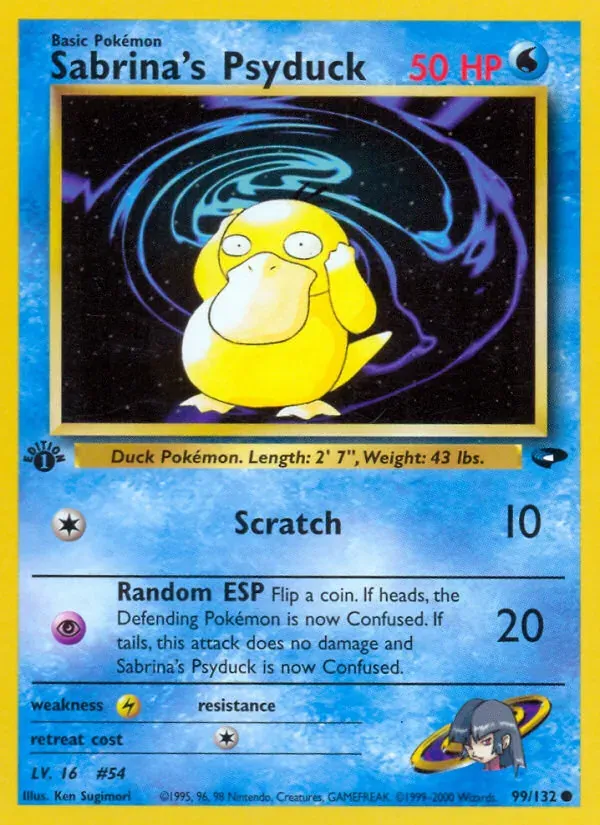 Sabrina's Psyduck 99/132 Gym Challenge