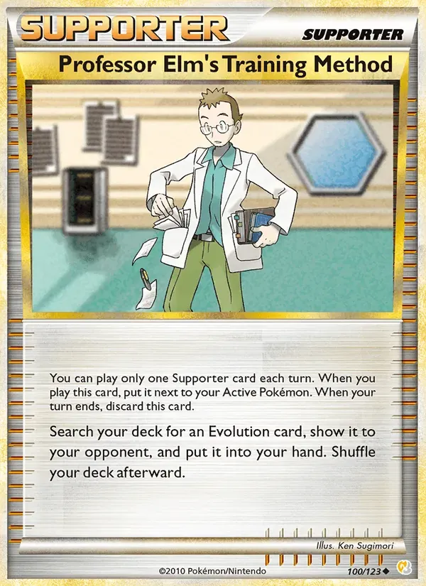 Professor Elm's Training Method 100/123 HeartGold SoulSilver