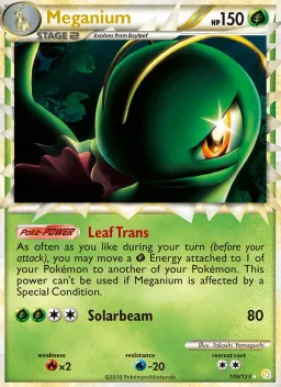 Meganium 109 HeartGold SoulSilver