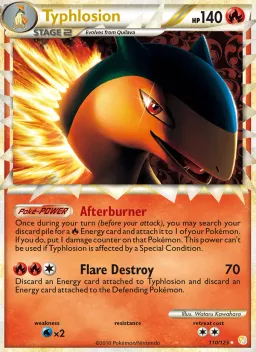 Typhlosion 110 HeartGold SoulSilver