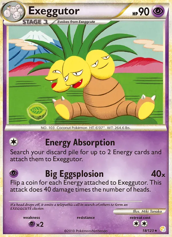 Exeggutor 18/123 HeartGold SoulSilver