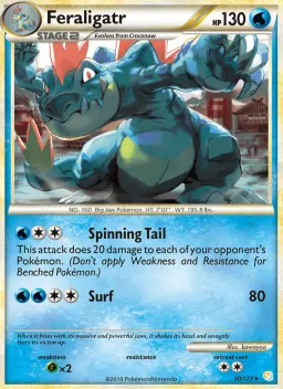 Feraligatr 20 HeartGold SoulSilver