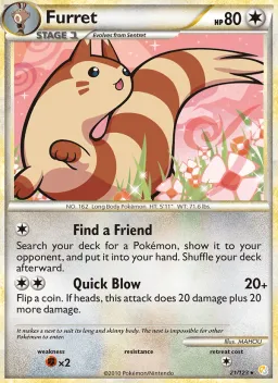 Furret 21 HeartGold SoulSilver