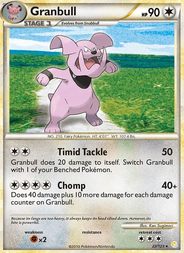 Granbull 22/123 HeartGold SoulSilver