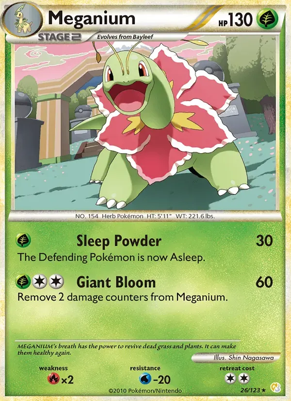 Meganium 26/123 HeartGold SoulSilver