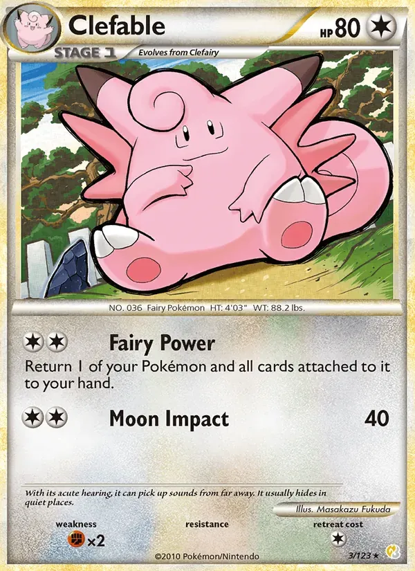 Clefable 3/123 HeartGold SoulSilver