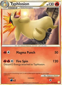Typhlosion 32 HeartGold SoulSilver