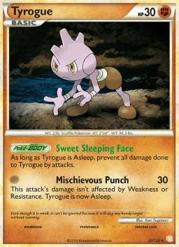 Tyrogue 33 HeartGold SoulSilver