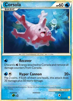 Corsola 37 HeartGold SoulSilver