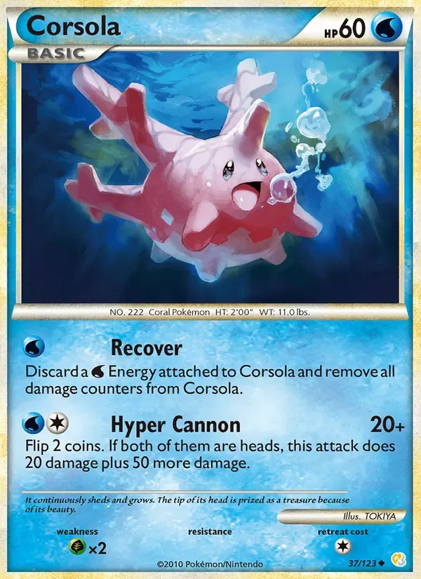 Corsola 37/123 HeartGold SoulSilver