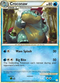 Croconaw 38 HeartGold SoulSilver
