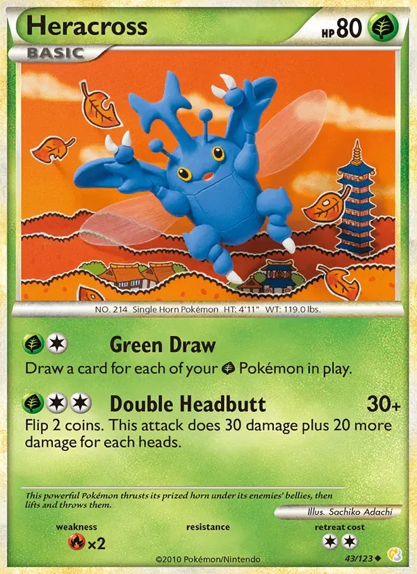Heracross 43/123 HeartGold SoulSilver