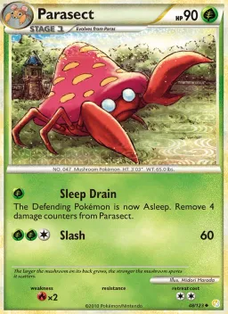 Parasect 48 HeartGold SoulSilver