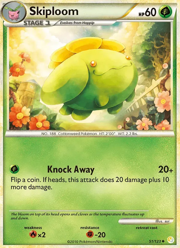 Skiploom 51/123 HeartGold SoulSilver