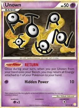 Unown 54 HeartGold SoulSilver
