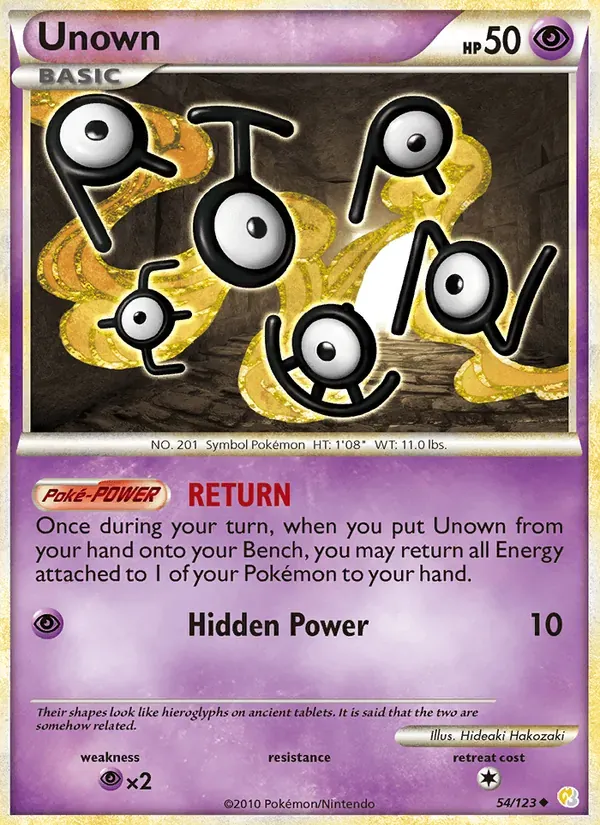 Unown 54/123 HeartGold SoulSilver