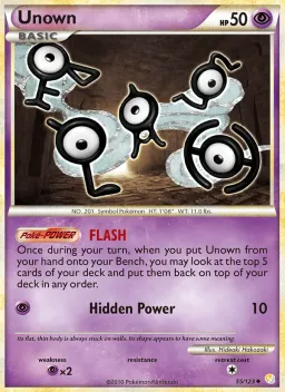 Unown 55 HeartGold SoulSilver