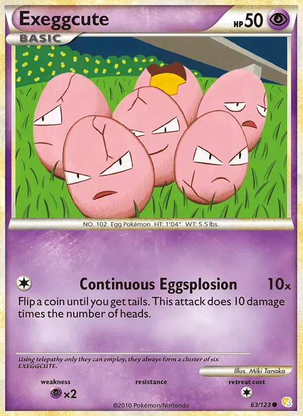 Exeggcute 63/123 HeartGold SoulSilver