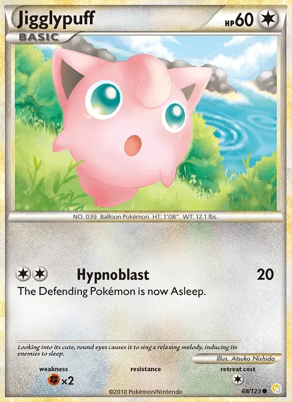Jigglypuff 68/123 HeartGold SoulSilver