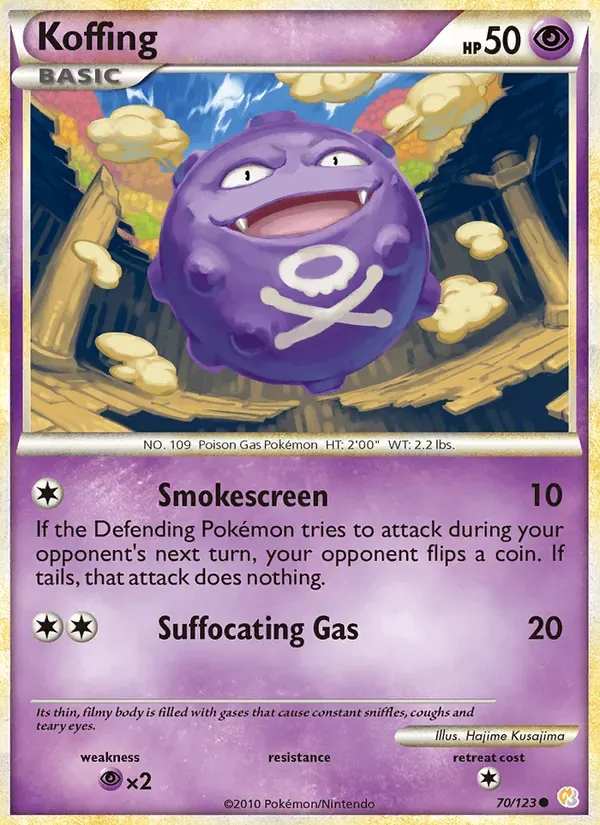 Koffing 70/123 HeartGold SoulSilver