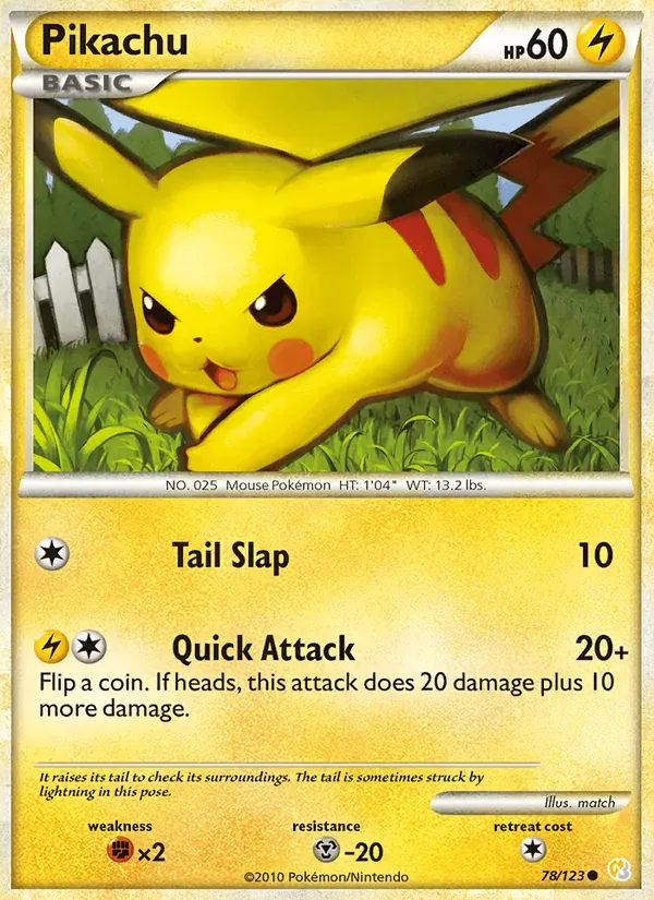 Pikachu 78/123 HeartGold SoulSilver