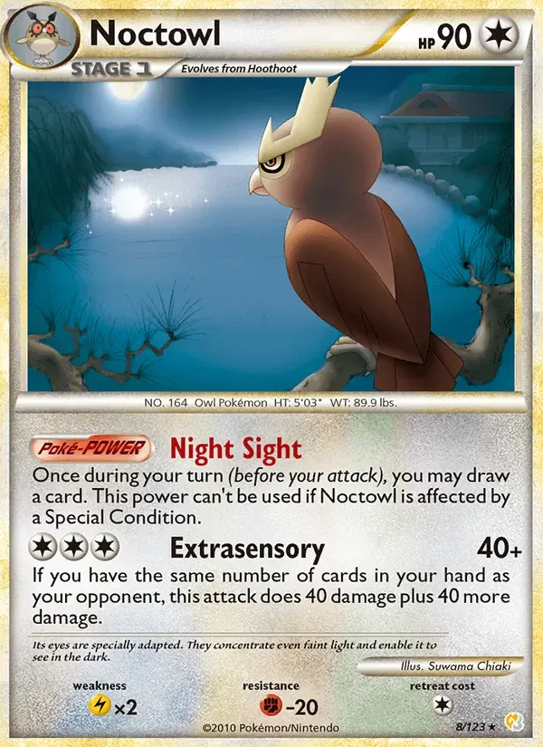 Noctowl 8/123 HeartGold SoulSilver