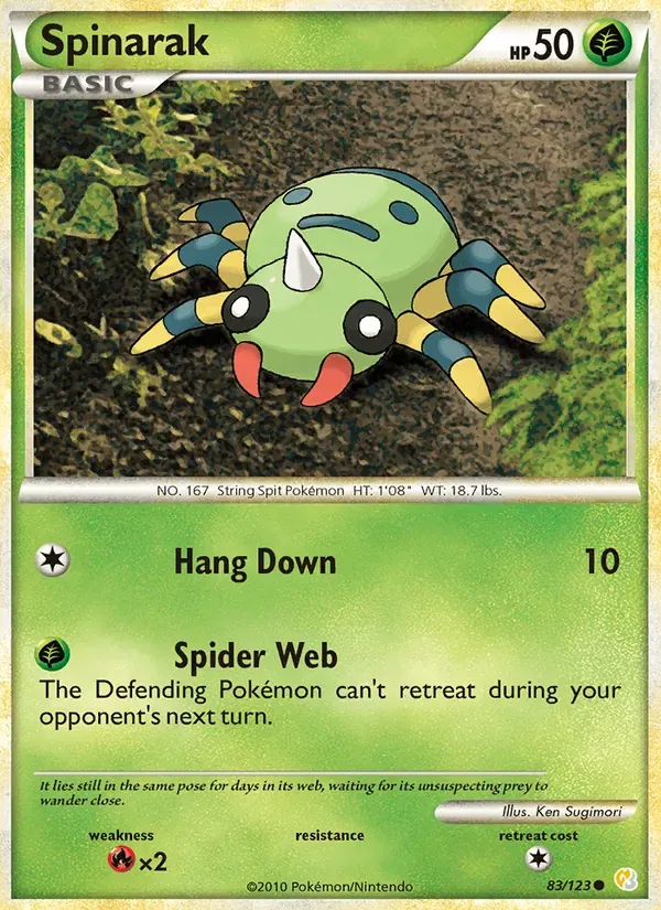 Spinarak 83/123 HeartGold SoulSilver