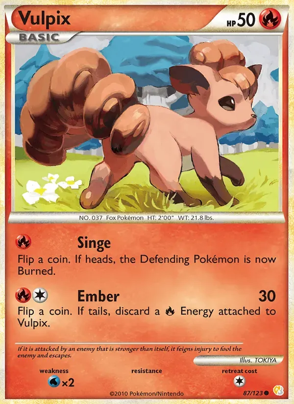 Vulpix 87/123 HeartGold SoulSilver