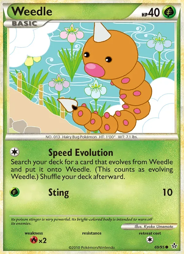 Weedle 69/95 Revelado
