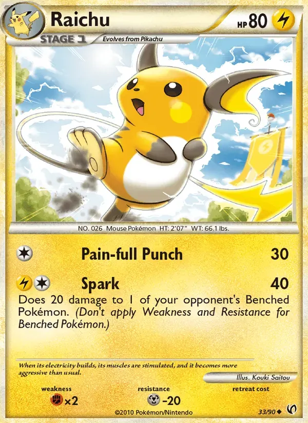 Raichu 33/90 Destemido