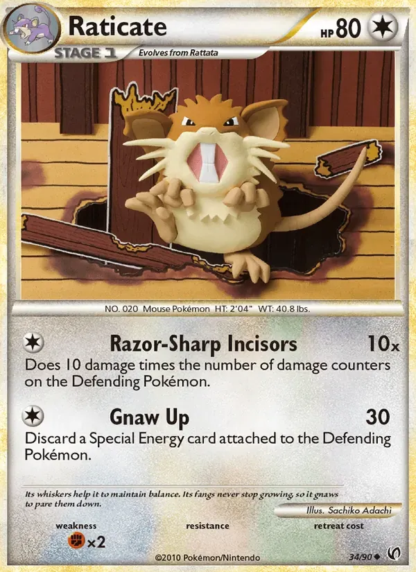 Raticate 34/90 Destemido