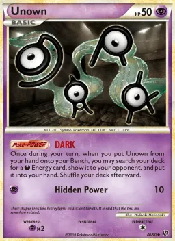 Unown 40 Destemido