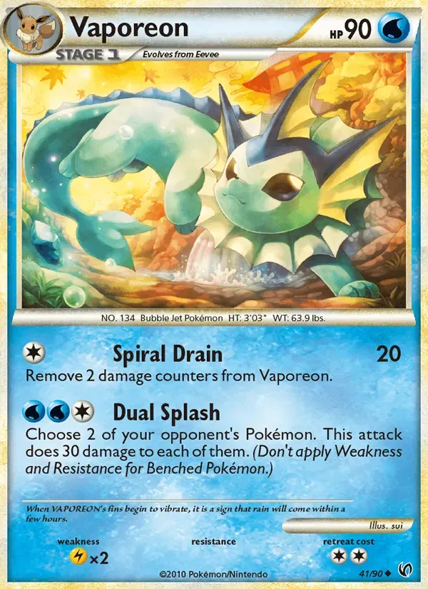 Vaporeon 41/90 Destemido