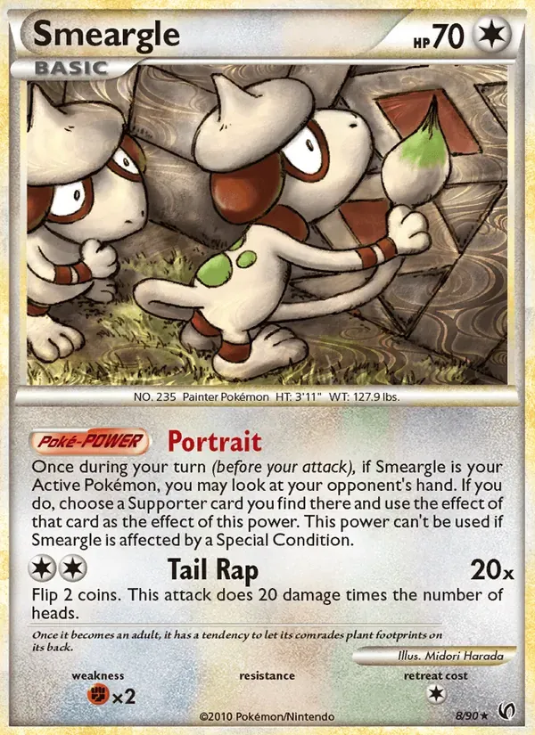 Smeargle 8/90 Destemido