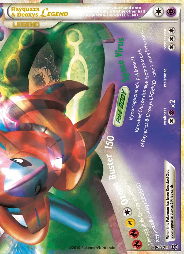 Rayquaza & Deoxys LEGEND 90/90 Destemido