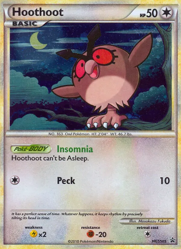 Hoothoot HGSS05/25 HGSS Black Star Promos