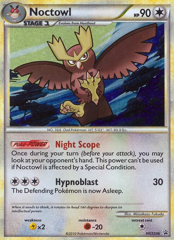 Noctowl HGSS06/25 HGSS Black Star Promos