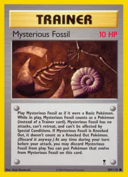Mysterious Fossil 109 Legendary Collection
