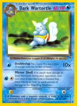 Dark Wartortle 39 Legendary Collection