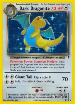 Dark Dragonite 5 Legendary Collection
