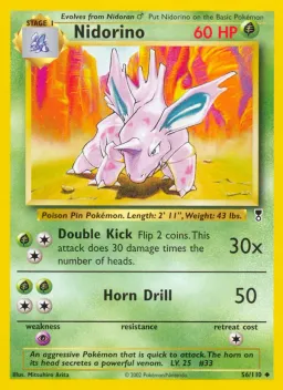 Nidorino 56 Legendary Collection