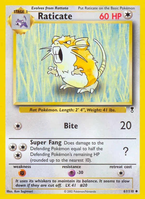 Raticate 61/110 Legendary Collection