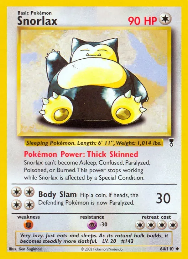 Snorlax 64/110 Legendary Collection