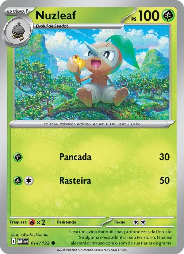 Nuzleaf 014/132 Megaevolução