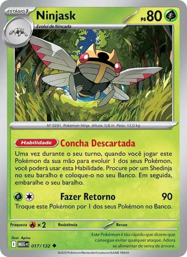 Ninjask 017/132 Megaevolução