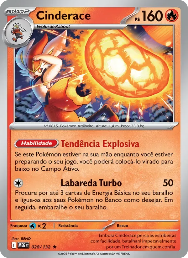 Cinderace 028/132 Megaevolução