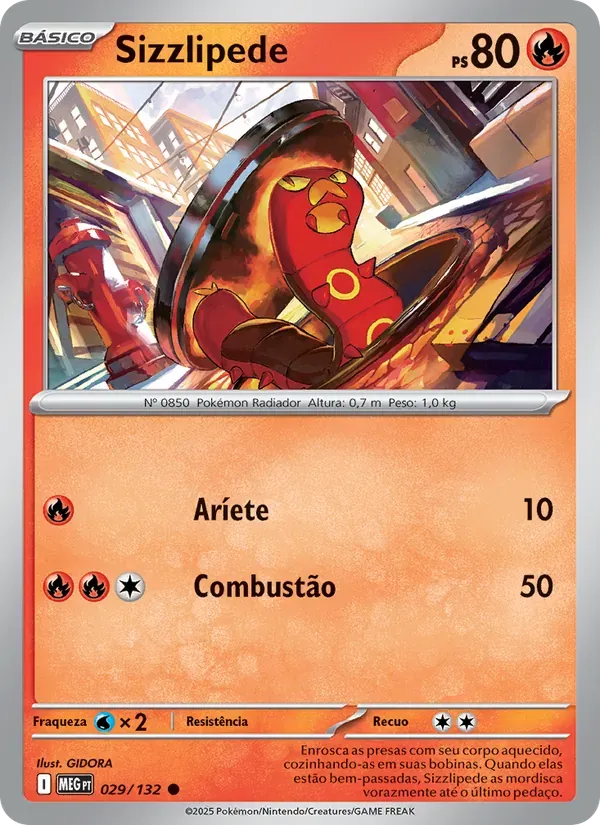 Sizzlipede 029/132 Megaevolução